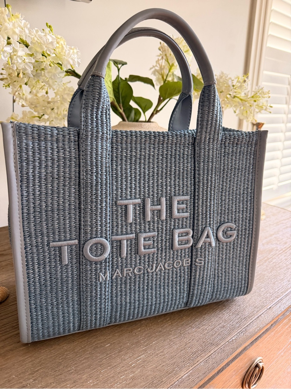 Marc Jacobs Woven Tote Bag in Light Blue
